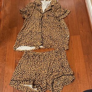 Little Sleepies Leopard Print Pajama Set